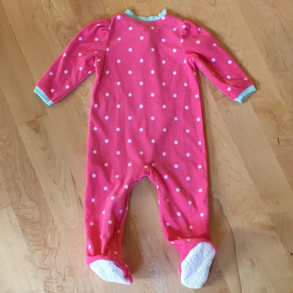 Little Me Fleece One Piece Pajamas 18M
